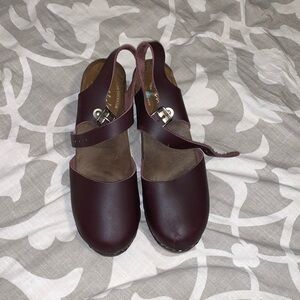 Lotta from Stockholm Clogs- Burgundy